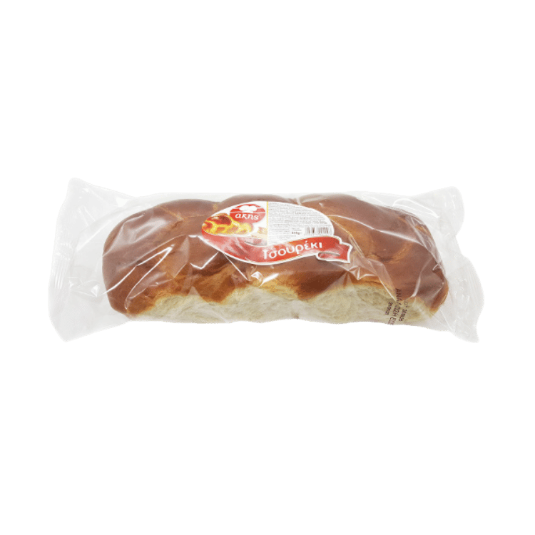 Tsoureki Plexouda Osterbrot (400g) Akis von Akis bei Araxxon  - Hochwertiges griechisches Produkt.   Tsoureki Plexouda Osterbrot (400g) Akis από Akis στο Araxxon  - Αυθεντικό ελληνικό προϊόν.